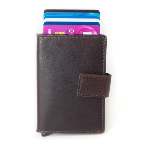 Figuretta - Creditcardhouder - Compact leer bruin