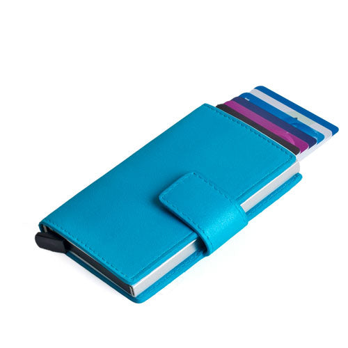 Figuretta - Creditcardhouder - Compact leer Blauw