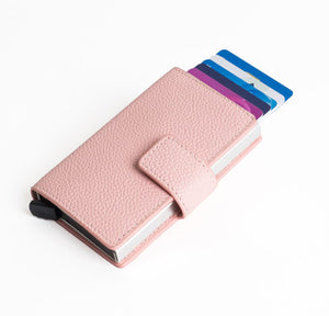 Figuretta - Creditcardhouder - Compact leer Roze